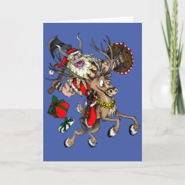Tarjeta Festiva Nordic Santa
