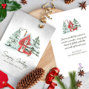 Tarjeta Festiva Nórdicos Navidades de la Red Barn