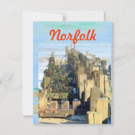 Tarjeta Festiva Norfolk Beach Phone