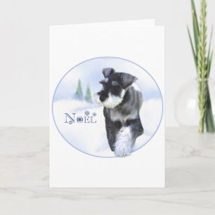 Tarjeta Festiva Norma Schnauzer Noel