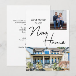 Tarjeta Festiva Nos hemos mudado a nuestro nuevo movimiento de fot