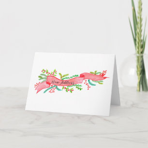 Tarjeta Festiva Nos hemos mudado/nueva dirección , Navidades de ac