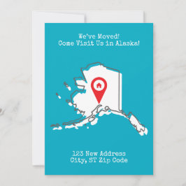 Tarjeta Festiva ¡Nos hemos mudado! Ven a visitarnos en la Invitaci