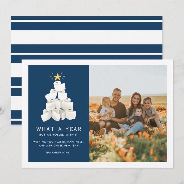 Tarjeta Festiva Nos Molimos Con La Graciosa Foto De 2020 (Anverso / Reverso)