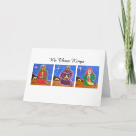 Tarjeta Festiva Nosotros tres reyes Card