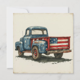 Tarjeta Festiva Nostalgia en las ruedas: Gloria vintage