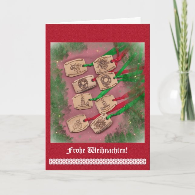 Tarjeta Festiva Nostalgische Weihnachts de Weihnachtszauber (Anverso)