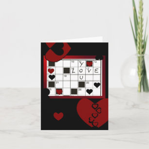 Tarjeta Festiva Notecard-Art del rompecabezas del amor