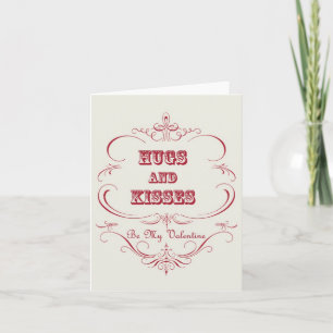 Tarjeta Festiva Notecard vintage Valentine