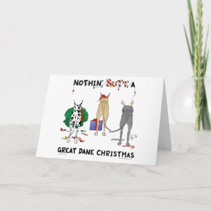 Tarjeta Festiva Nothin' Butt A Dane Navidades
