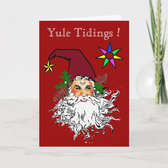 Tarjeta Festiva Noticias de Yule (Anverso)