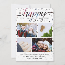 Tarjeta Festiva Noticias FELICES 2020 Tipografía de coincidencia d