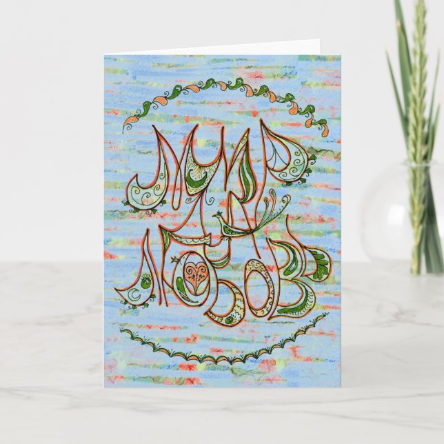 Tarjeta Festiva Novedades en Rusia: Arte popular, paz y deseo de a (Anverso)