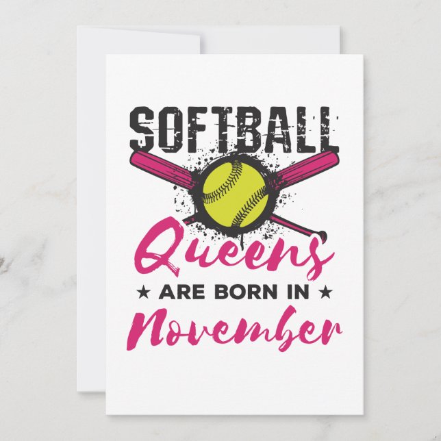 Tarjeta Festiva Noviembre cumpleaños de las mujeres Chicas (Anverso)