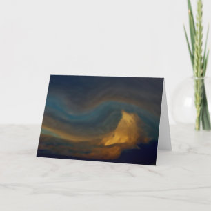 Tarjeta Festiva Nubes de la montaña