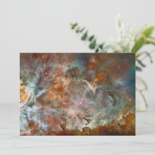 Tarjeta Festiva Nubes oscuras de la nebulosa Carina Hubble Espacio