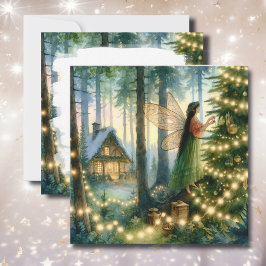 Tarjeta Festiva Núcleo de Cabaña Navideño Caprichoso