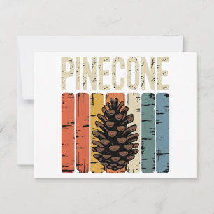 Tarjeta Festiva Núcleo del Bosque de Piñas de la Semilla de la Nat