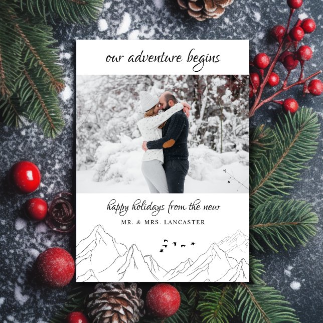 Tarjeta Festiva Nuestra aventura comienza con una nueva foto (Subido por el creador)