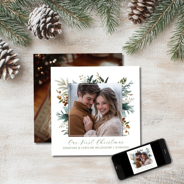 Tarjeta Festiva Nuestra primera foto de la plaza Botánica Seca de  (Subido por el creador)
