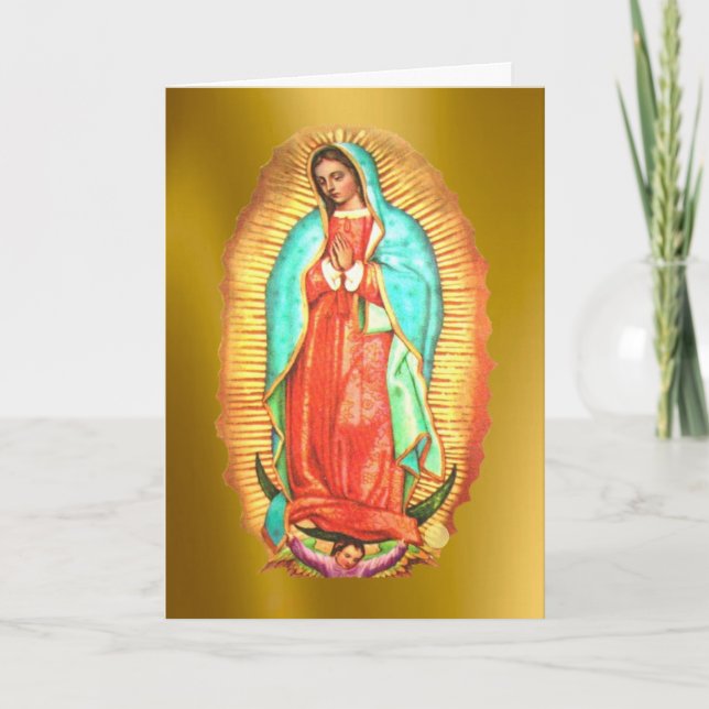 Tarjeta Festiva Nuestra Señora de Guadalupe (Anverso)