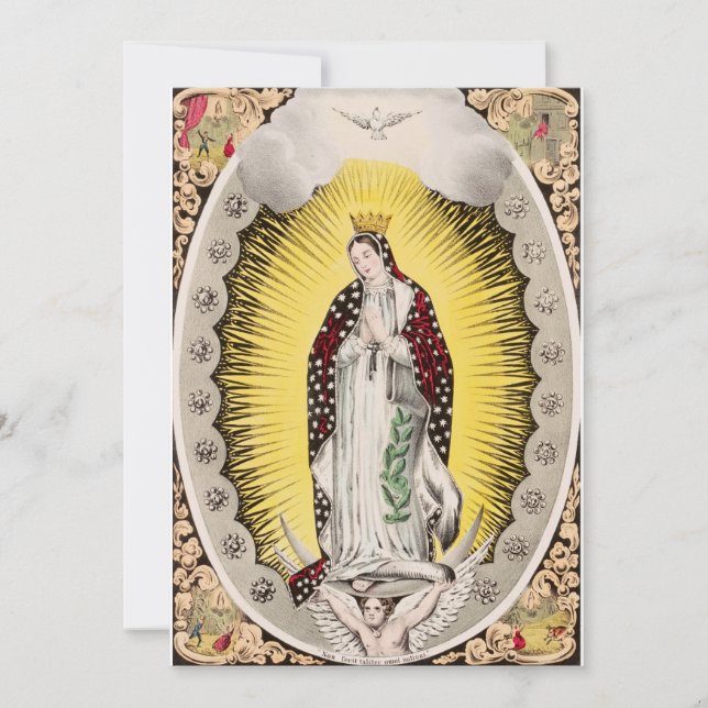 Tarjeta Festiva Nuestra Señora de Guadalupe (Anverso)