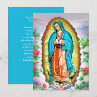 Nuestra Señora de Guadalupe Floral con oración