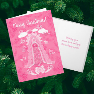 Tarjeta Festiva Nuestra Señora de Guadalupe Personalizada