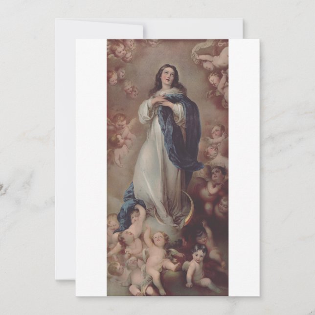 Tarjeta Festiva Nuestra Señora de la Inmaculada Concepción (Anverso)