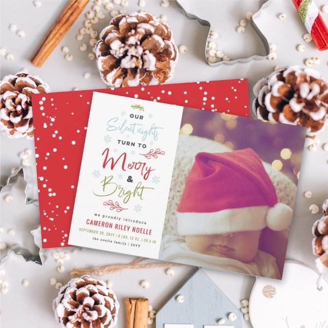 Tarjeta Festiva Nuestras Silenciosas Noches Se Vuelven A Una Fotos (Subido por el creador)