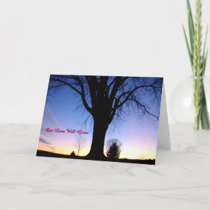 Tarjeta Festiva Nuestro amor crecerá los saludos El día de San Val