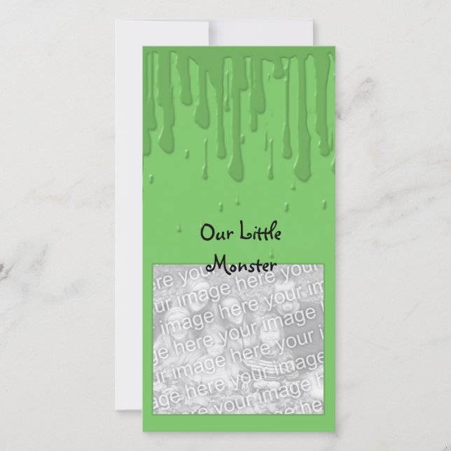 Tarjeta Festiva Nuestro pequeño monstruo (Anverso)