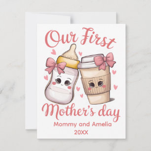 Tarjeta Festiva Nuestro Primer Día de la Madre