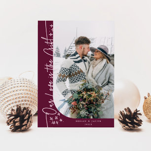 Tarjeta Festiva Nuestros Navidades de regalo de amor recién casado