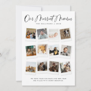 Tarjeta Festiva Nuestros Recuerdos Más Alegres Multi-Foto