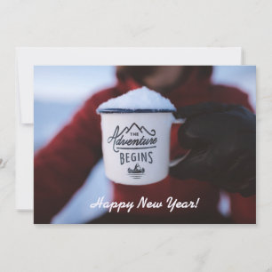 Tarjeta Festiva Nueva aventura de Año Nuevo