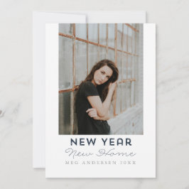 Tarjeta Festiva Nueva foto móvil casera moderna de la Feliz Año