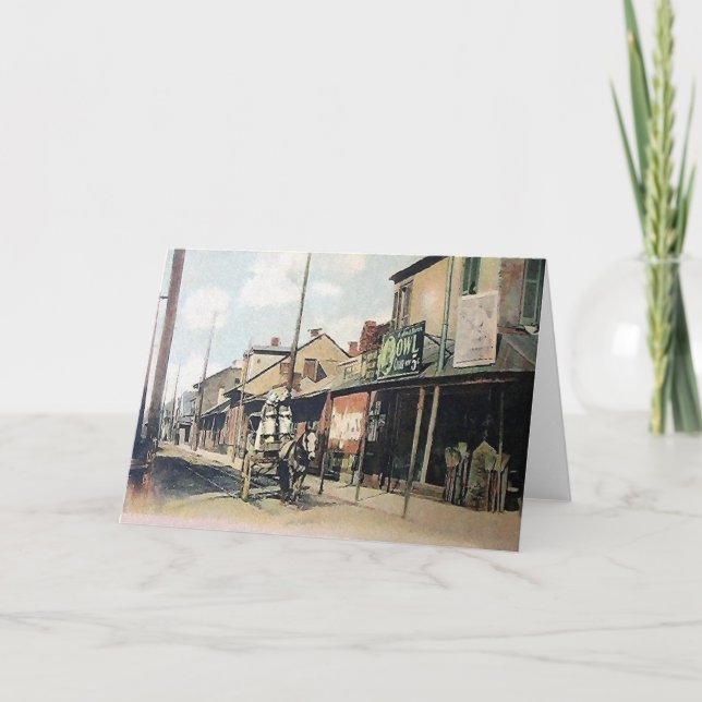 Tarjeta Festiva Nueva Orleans (Anverso)