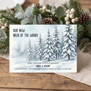 Tarjeta Festiva Nueva Vecindad Invierno Traslado Festivo