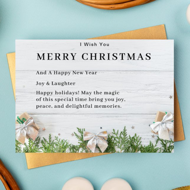 Tarjeta Festiva Nuevas de consuelo y alegría (Tidings of Comfort and Joy Holiday Card)