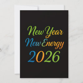 Tarjeta Festiva Nuevo Comienzo de Energía Fresca 2026 Motivación C