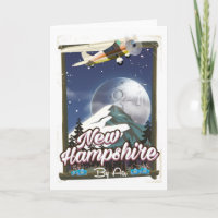 Nuevo Hampshire, afiche de viajes del Monte Washin