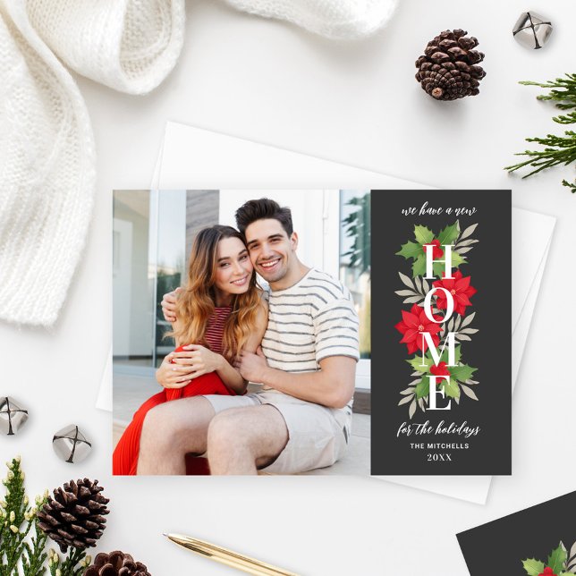 Tarjeta Festiva Nuevo hogar para el movimiento de fotos grises de  (Subido por el creador)