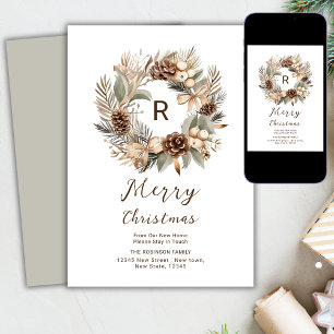 Tarjeta Festiva Nuevo Hogar Para Las Fiestas De La Guirnalda De In