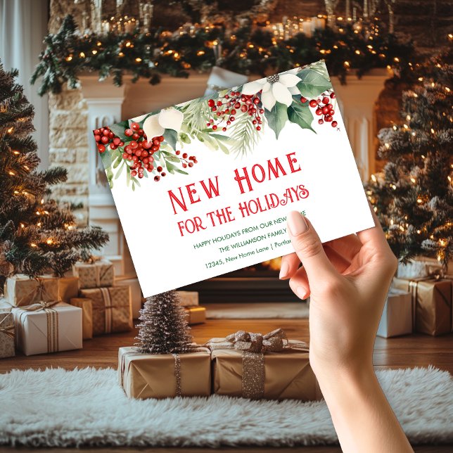 Tarjeta Festiva Nuevo Hogar Para Las Vacaciones Que Se Mudan A Cas (Subido por el creador)