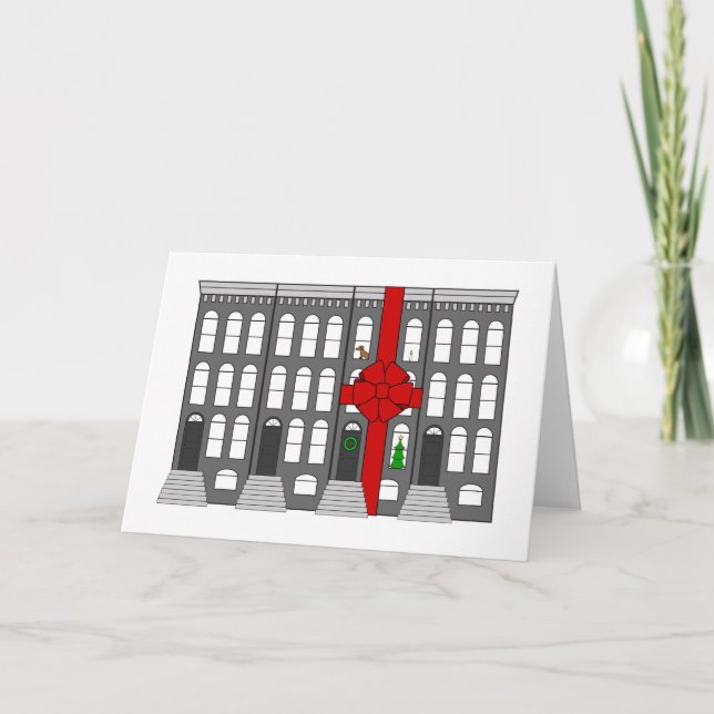 Tarjeta Festiva Nuevo hogar para los días de fiesta (Anverso)