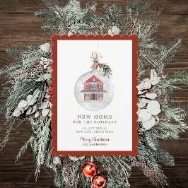 Tarjeta Festiva Nuevo Hogar Para Navidades