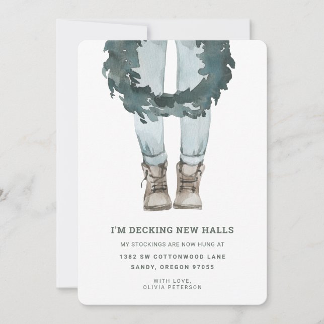 Tarjeta Festiva Nuevo hogar para vacaciones | Corona (Anverso)