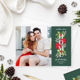 Tarjeta Festiva Nuevo hogar para vacaciones en movimiento de foto 