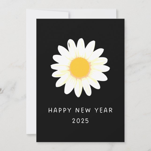 Tarjeta Festiva NUEVOS AÑOS CELEBRACIONES 2025 Camión blanco de va (Anverso)